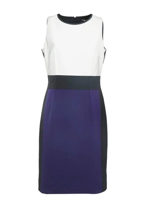 Paule Ka colour-block sleeveless dress - White