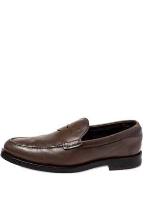 Tod's Vintage Pre-owned leather penny loafers - Brown