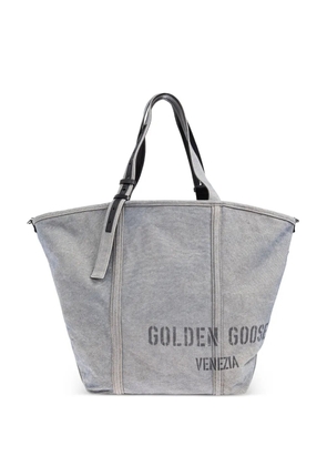 Golden Goose logo-print tote bag - Grey