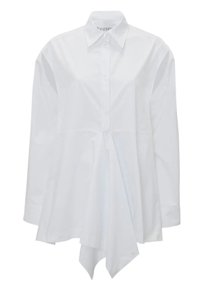 JW Anderson draped peplum shirt - White