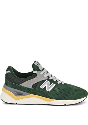 New Balance X-90 perforated suede sneakers - Green