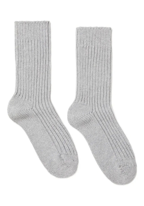 Alanui ribbed cashmere socks - Grey