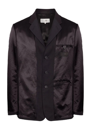 MM6 Maison Margiela satin-finish blazer - Black