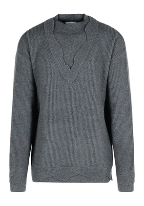 Laneus ribbed-knit sweater - Grey