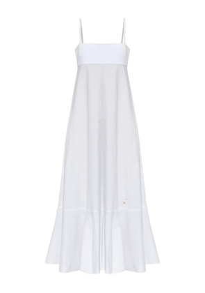 Moschino embroidered-detail maxi dress - White