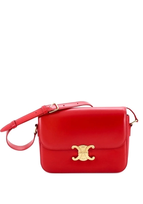 Celine Pre-Owned Triomphe Shoulder Bag Smooth Calfskin Medium crossbody bag - Red