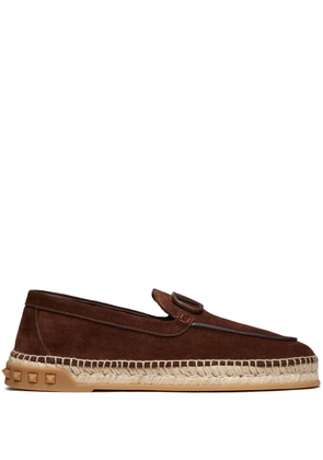 Valentino Garavani Leisure Flows suede espadrilles - Brown