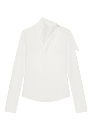 Courrèges cotton asymmetric blouse - Neutrals