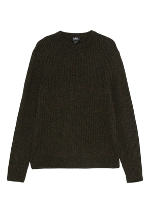 A.P.C. crew-neck sweater - Green