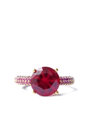 Izabel Display Mega Circle pavé ring - Pink