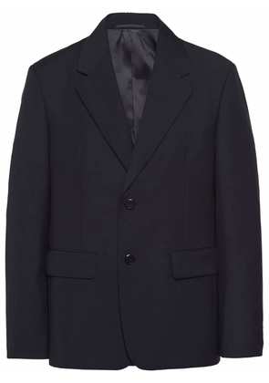 Prada single-breasted wool blazer - Blue