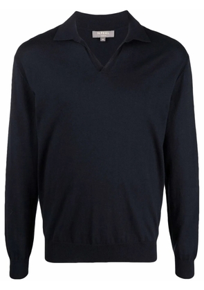 N.Peal polo collar jumper - Blue