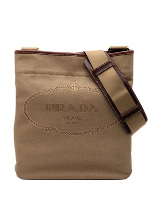 Prada Pre-Owned 2013-2025 Canvas Canapa Logo crossbody bag - Brown
