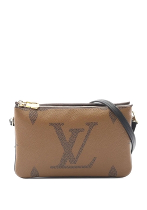 Louis Vuitton Pre-Owned 2021-2025 Monogram Giant Reverse Double Zip Pochette crossbody bag - Brown
