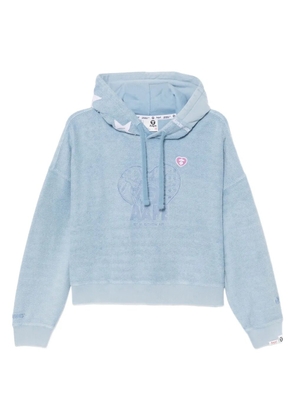 AAPE BY *A BATHING APE® logo-embroidered hoodie - Blue