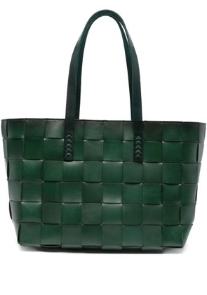 DRAGON DIFFUSION woven leather tote bag - Green