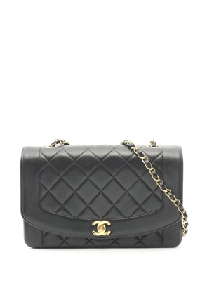 CHANEL Pre-Owned 1991-1994 Medium Lambskin Diana Flap crossbody bag - Black