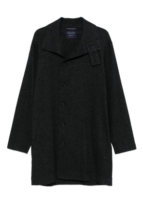 Yohji Yamamoto button-fastening pocket coat - Grey