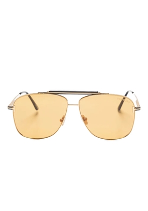 TOM FORD Eyewear Jaden gold metal sunglasses
