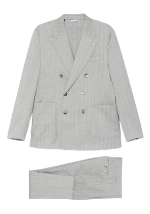 Manuel Ritz double-breasted pinstripe suit - Grey