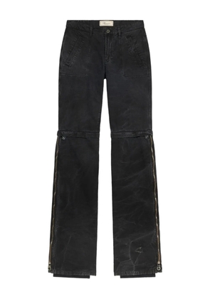 Blumarine zip-detailing trousers - Black