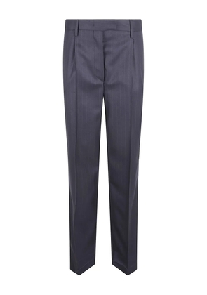 Prada pinstriped pleated trousers - Blue