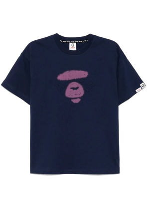 AAPE BY *A BATHING APE® moonface-logo T-shirt - Blue