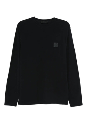 Stone Island logo-patch long-sleeve t-shirt - Blue