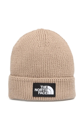 The North Face logo-patch beanie - Brown