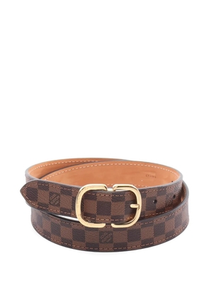 Louis Vuitton Pre-Owned 2019 damier buckle belt - Brown