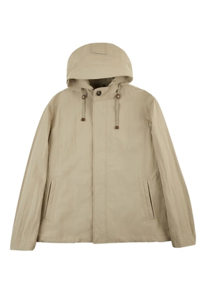 Montedoro hooded jacket - Neutrals