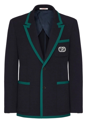 Valentino Garavani VLogo Signature single-breasted blazer - Blue