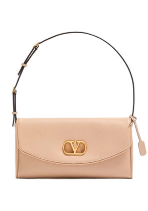 Valentino Garavani small DeVain VLogo shoulder bag - Neutrals
