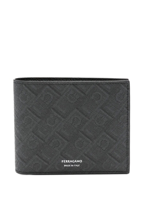Ferragamo monogram-pattern wallet - Black