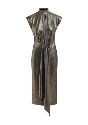 Essentiel Antwerp lurex mock-neck midi dress - Grey