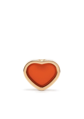 Chopard 18kt rose gold My Happy Heart carnelian stud earring - Pink