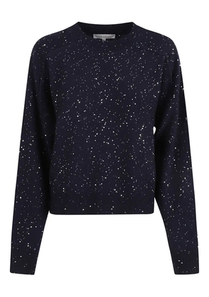 Antonelli sequin-embellished wool top - Blue