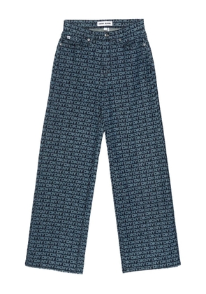 DKNY logo-plaque jeans - Blue