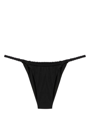 Isa Boulder braid-detail reversible bikini bottoms - Black
