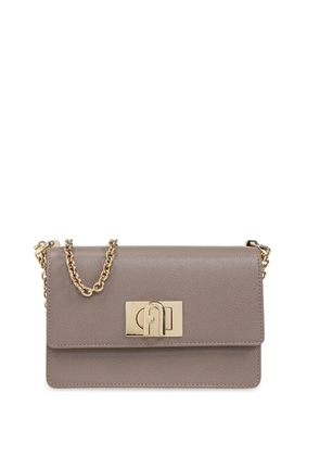 Furla leather crossbody bag - Grey