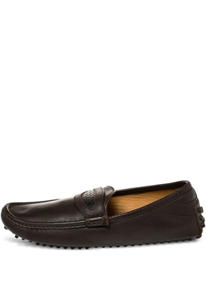 Gucci Pre-Owned leather loafers - Brown