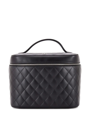 CHANEL Pre-Owned Classic Vanity Case Quilted Lambskin Large pouch - Black