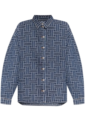 Kenzo Weave Loose Japanese denim shirt - Blue