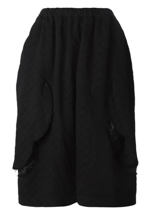 Comme Des Garçons Comme Des Garçons elasticated jacquard skirt - Black
