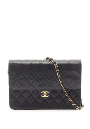 CHANEL Pre-Owned 1996-1997 Medium CC Quilted Lambskin Single Flap shoulder bag - Black