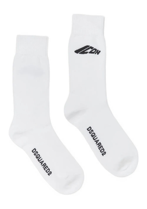 DSQUARED2 Icon-logo socks - White