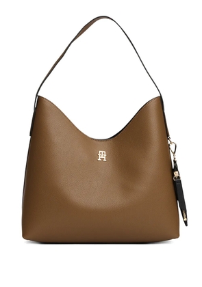 Tommy Hilfiger logo-plaque shoulder bag - Brown