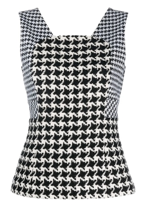 Christian Dior Pre-Owned 2010 houndstooth top - Black