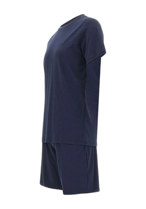 Emporio Armani Eagle logo pyjama set - Blue