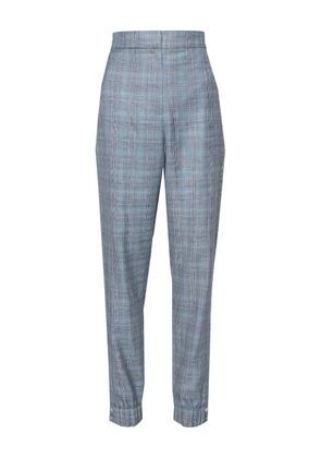 Tibi plaid banded-cuff trousers - Grey